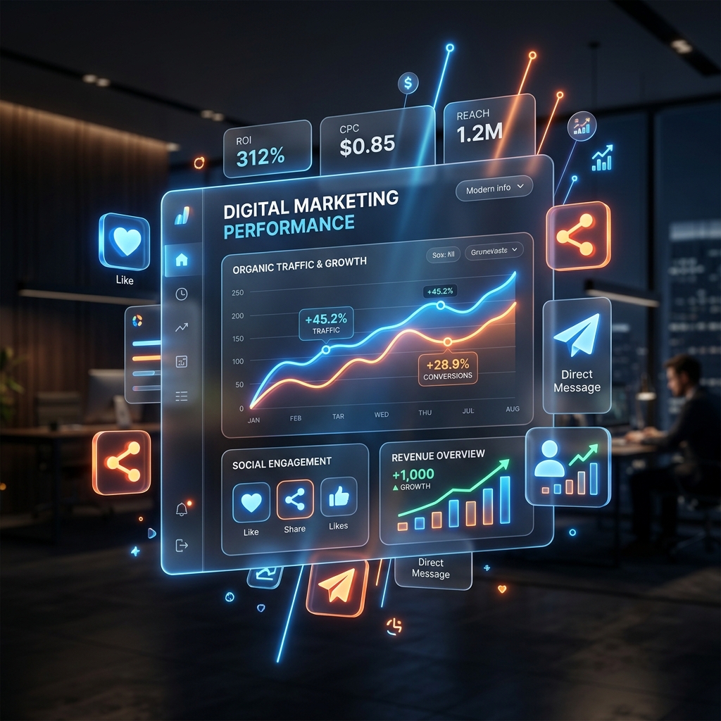 Digital Marketing SaaS Dashboard